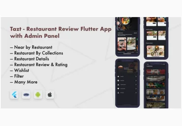 CodeCanyon Tazt v1.0.0 - Restaurant Review Flutter App with Admin Panel 2020 слив