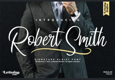 Creativefabrica Robert Smith Font слив