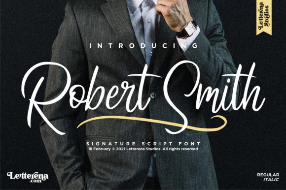 Creativefabrica Robert Smith Font слив курса