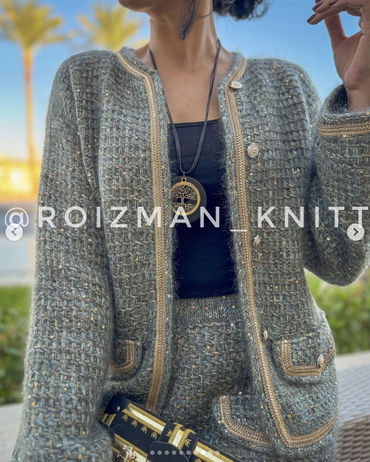 Анна Роизман roizman_knitt Жакет Monreal 2024 слив курса
