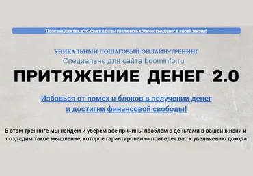 Марина Майская Притяжение денег 2.0 2020 слив