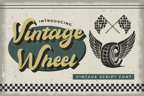 Creativefabrica Vintage Wheel Font 2021 слив курса