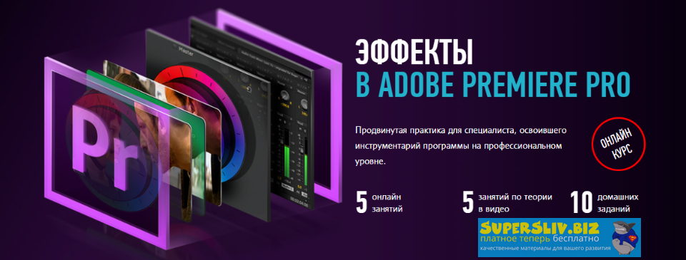 Дмитрий Ларионов Эффекты Adobe Premiere Pro. Гибридный курс 2020 слив курса