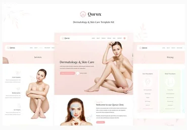 Themeforest Qurux - Dermatology and Skin Care Template Kit слив