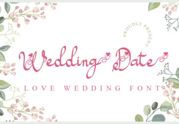 Creativefabrica Wedding Date Font слив