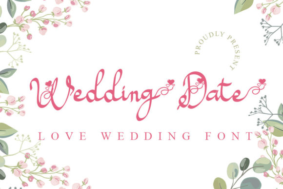 Creativefabrica Wedding Date Font слив курса