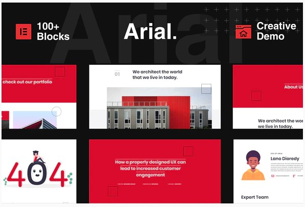 Themeforest Arial - Architecture, Construction & Real Estate Elementor Template Kit слив курса