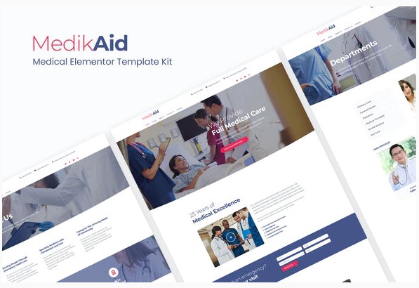 Themeforest MedikAid - Medical Healthcare Elementor Template Kit слив курса