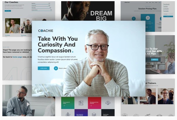 Themeforest Coachie - Life Coach Template Kit слив курса