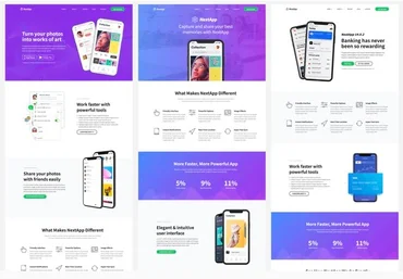Themeforest NextApp - App Landing Page Template Kit слив