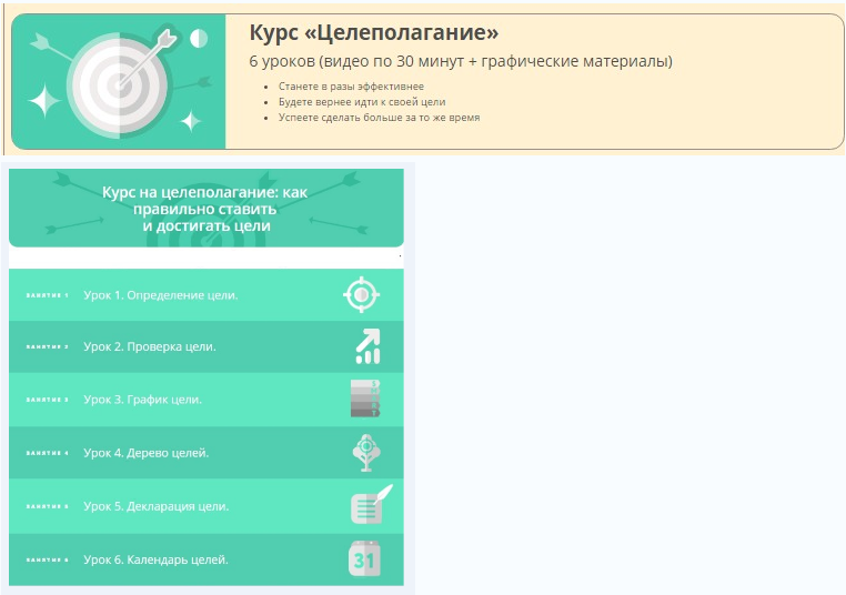 Викиум Целеполагание слив курса