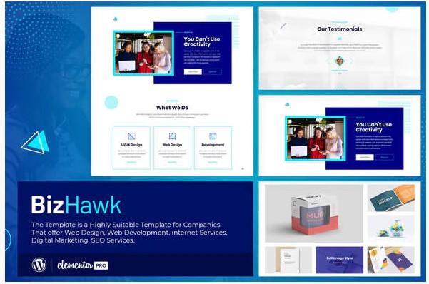 Themeforest BizHawk - Corporate Agency Elementor Template Kit слив курса