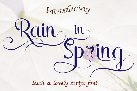 Creativefabrica Rain in Spring Font слив курса