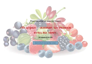 «Ягдары» – живые заготовки ягод на зиму 2018 слив
