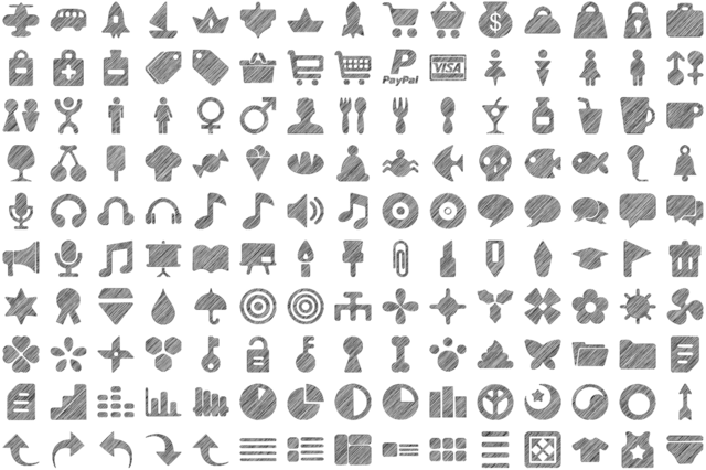 Bundlestorm Gorgeous Vector Sketch Icons слив курса