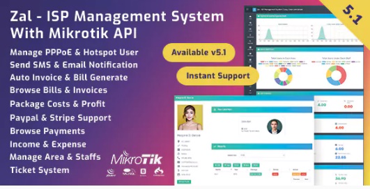 CodeCanyon Zal v5.2.1 NULLED - система управления интернет-провайдером с Mikrotik API слив курса
