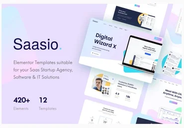 Themeforest Saasio - Saas & Startup Elementor Template Kit слив