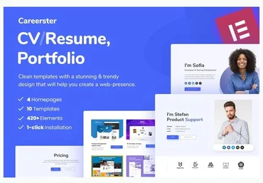 Themeforest Careerster - CV/Resume Elementor Templates слив