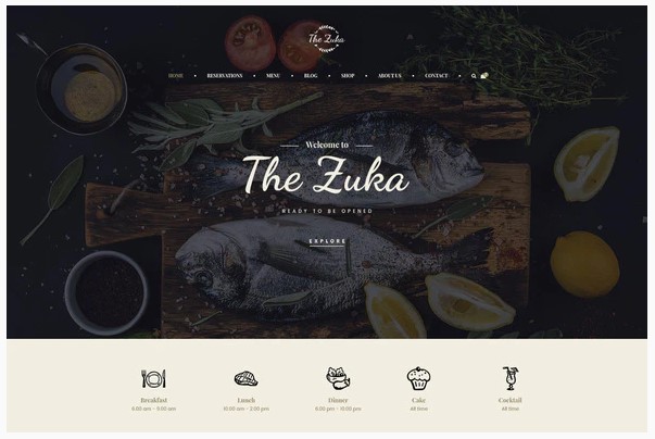 Themeforest Zukares – Restaurant & Cafe Food Elementor Template Kit слив курса