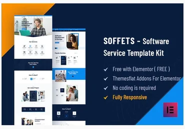 Themeforest Soffets - Software & IT Service Elementor Template Kit слив