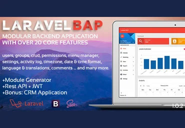 Codecanyon Laravel BAP v1.0.3 - модульная платформа приложений и CRM слив