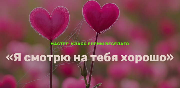 Елена Веселаго Я смотрю на тебя хорошо 2024 слив курса