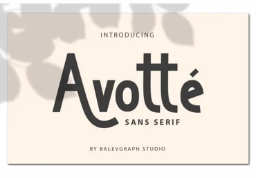 Creativefabrica Avotte Font слив