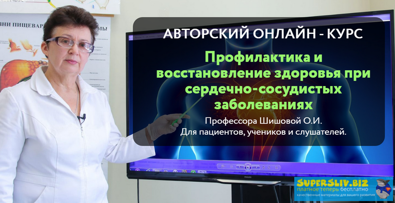 Ольга Шишова Профилактика и восстановление здоровья при сердечно-сосудистых заболеваниях слив курса