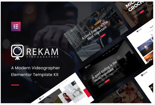 Themeforest Rekam Kit - Modern Videographer Elementor Template Kit слив курса
