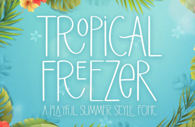 Creativefabrica Tropical Freezer Font 2022 слив курса