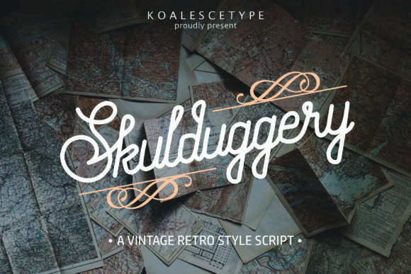 Creativefabrica Skulduggery Font слив курса