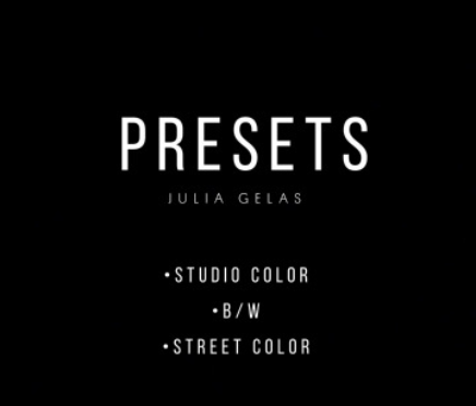 Юлия Гелас Presets Julia Gelas 2021 слив курса