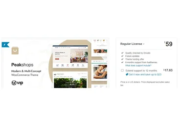 Themeforest PeakShops v1.3.6.1 NULLED - современная WooCommerce тема слив