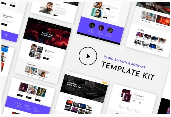 Themeforest RareRadio - Music & Streaming Elementor Template Kit слив курса
