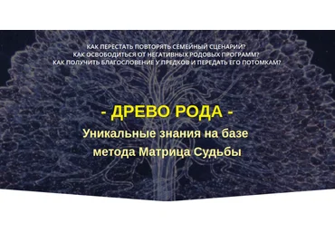 Дмитрий Воронов, Людмила Катанаева Древо рода. Уникальные знания на базе метода Матрица Судьбы слив