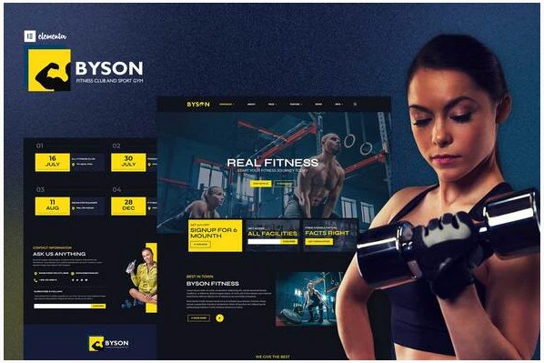 Themeforest Byson - Fitness & Gym Elementor Template Kit слив курса