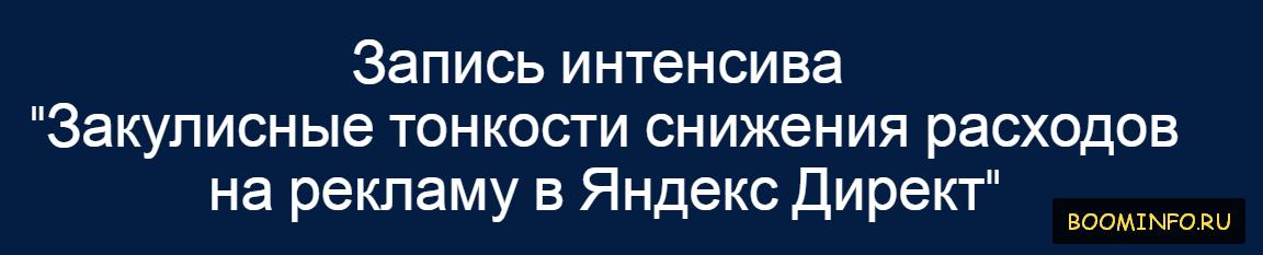 Закулисные тонкости снижения расходов на рекламу в Яндекс Директ 2017 слив курса