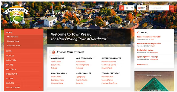 Themeforest TownPress v3.8.1 - шаблон для города/поселка WordPress 2022 слив курса