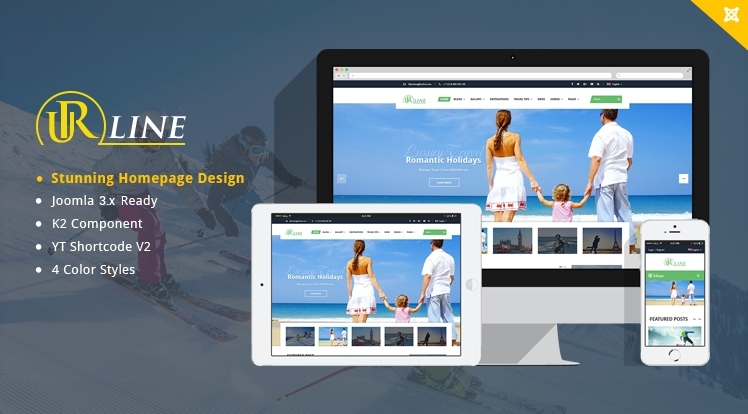 Smartaddons SJ Urline v3.9.6 - туристический шаблон Joomla слив курса