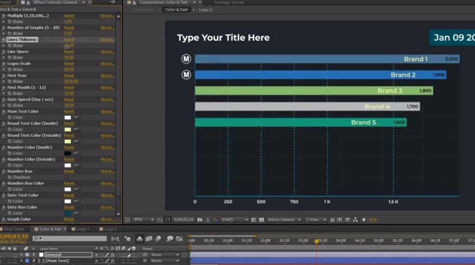 Motionarray Smart Graph After Effects Templates - Шаблон для создания графиков 2021 слив курса