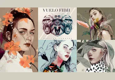 Domestika Elena Garnu - Иллюстрированные портреты в Procreate 2020 слив