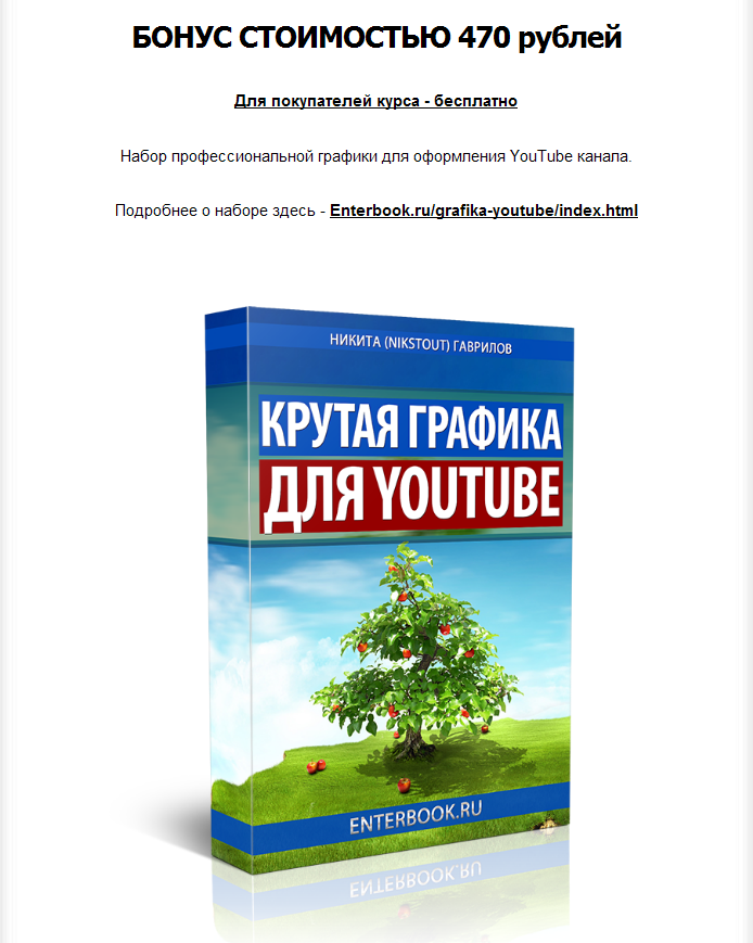 Гаврилов Никита Сотни посетителей в день с YouTube слив курса